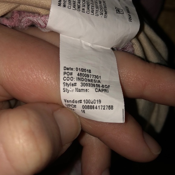 Flutter&Kick Maternity Skinny Ankle Pink Crop Jean - Picture 8 of 8